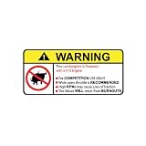 Lamborghini V12 No Bull, Warning decal, sticker 