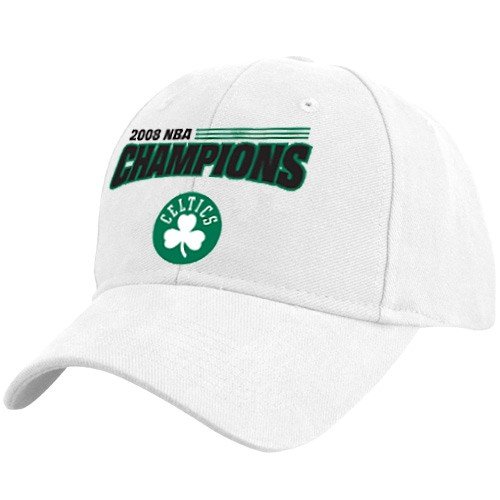 Adidas Boston Celtics White 2008 NBA Champions Flex Fit Hat