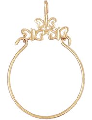 Dazzlers Solid 14k Gold Butterfly Holder Charm Pendant Available in three colors from jewelsberry (weights: 1 grams only)