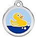 Red Dingo Personalized Rubber Duck Pet ID Dog Tag (Large)