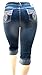 D&B PLUS SIZE WOMEN'S Stretch premium BLUE denim jeans shorts