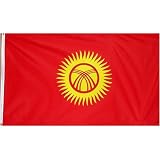 Kyrgyzstan Flag Polyester 3 ft. x 5 ft.