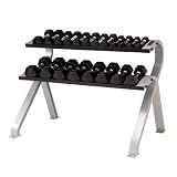 TKO 2-Tier Horizontal Dumbbell Rack