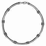 Large Metal Studded Cutout Choker Necklace