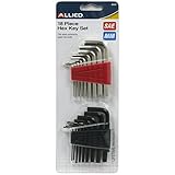 Allied Tools 85337 SAE and Metric Hex Key Set, 18-Piece [並行輸入品]