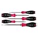 Wiha 53090 Screwdriver Set, Slotted and Phillips, Extra Heavy Duty, 5 Piece