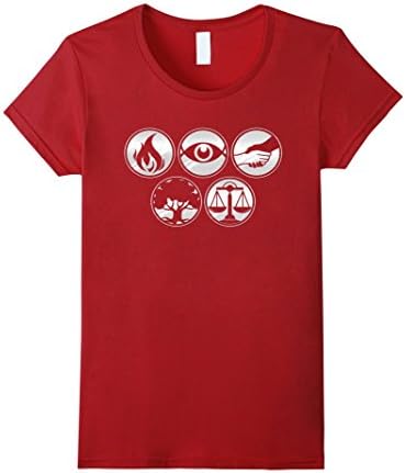 Women's Divergent Factions T-Shirt Small Cranberry
