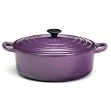Le Creuset Enameled Cast-Iron 3-1 2-Quart Round Wide French Oven, Cassis by Le Creuset