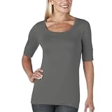 Juniors Mossimo Supply Co. Elbow-Sleeve Scoop Tee - Quartz Gray