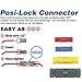 Posi-lock Connectors, 10-12 Gauge, Bulk Pack of 20