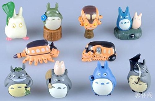 Cute Miyazaki Hayao My Neighbor Totoro Mini PVC Action Figure Model Toys Dolls 10pcs/set Christmas Gifts