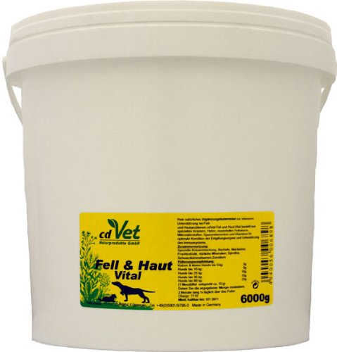 cdVet Naturprodukte 689 Fell und Haut Vital Hund & Katze 6000 g Preisvergleich