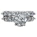 2.72 CT G VS1 ROUND DIAMOND ENGAGEMENT RING SET 18K