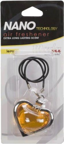Moda Motorsports 9105 Yellow Heart Lemon Nano Air Freshener