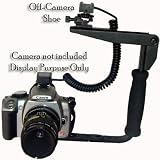 Professional horizontal & vertical 180 Degree Flash Bracket With Canon OC-E3 Replacement Off Camera TTl Flash Cord For The Canon EOS 350D, D60, 10D, EOS 1D, Mark IIN, Rebel XS, Rebel XT, Rebel XTI, Rebel XSI, 400D, 450D, 1000D, 20D, 30D, EOS 1D, Rebel G