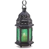 Green Glass Moroccan Lantern (1 Lantern)