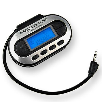 Childrens Toyshop  Computer : Wireless Universal FM Transmitter with LCD for iPod & MP3 Player etc. (Silver & Black)