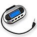 Electronics : Wireless Universal FM Transmitter with LCD for iPod & MP3 Player etc. (Silver & Black)