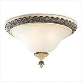 French Country Flush Mount with Scavo Glass