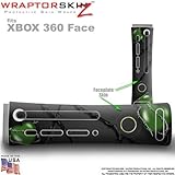 Barbwire Hearts Green Skin by WraptorSkinz TM fits Original XBOX 360 Factory Faceplates