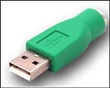 Produkt-Bild: Adapter PS/2 an USB, f&uuml;r Maus / Tastatur