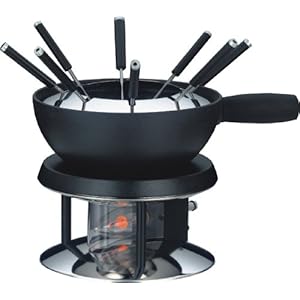 fondue acero inox negro