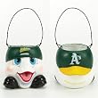 Oakland Athletics MLB Halloween Ghost Candy Bucket (6.5")