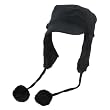 New Wool Faux Fur Cadet Castro Trooper Ski Hat Black Medium Large