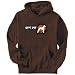 Hoodie Mens Brown " Great Dane " Dogs