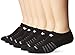 New Balance Men's 6 Pack Core No Show Socks, Black, X-Large