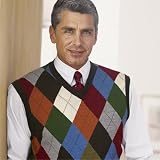 Merino Wool Argyle Vest