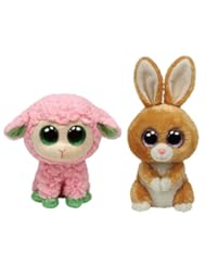 From Amazon.com. Click for details:
 Ty Beanie Boos Carrots Brown Bunny and Babs Pink Lamb Gift Set Ty Beanie Boos Carrots Brown Bunny and Babs Pink Lamb Gift Set