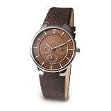 Skagen Mens Steel Brown Leather Multi-Function Watch #331XLSLD1 by Skagen