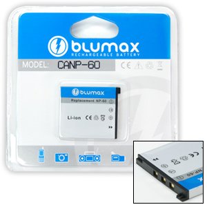 Blumax Li-Ion Ersatzakku f&uuml;r Casio NP-60 (3,7 V, 600 mAh) Preisvergleich