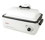 Nesco American Harvest 4842-14-30 Non-Stick 12-Quart Convection Roaster Oven, White