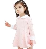 (グリーンソーダ) GreenSoda 女の子 ワンピース フォーマル 卒園 入園 発表会 結婚式 誕生 会 (100, ピンク色)