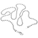 3mm .925 Sterling Silver Military Ball Link Bead Chain Necklace, 30 Inches