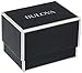 Bulova Men's 'Classic' Quartz Stainless Steel and Leather Watch, Color:Brown (Model: 98B245)