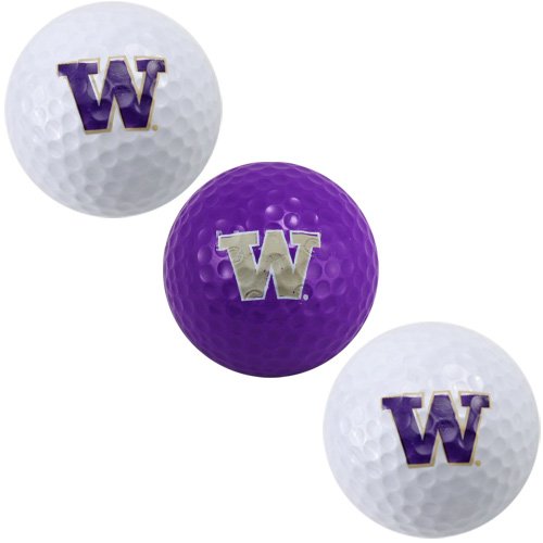 Washington Huskies 3-pack Team Logo Golf Balls