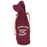14 NCAA Virginia Tech Hokies Velvet Wine Bottle Drawstring Bag