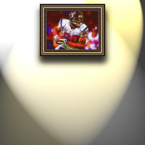 Completely Handpainted American Football Sport Painting, Custom Order FL3139, Oil on Canvas, with Option to Paint Jerry, Brett & Co. from Any Other Favorite Photograph or Picture, Unframed, Size 17'' x 23