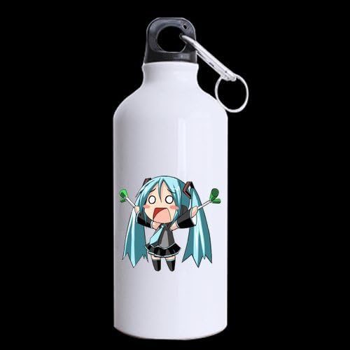 Cartoon Music Girl Cute Hatsune Miku Custom Travel Mug Sport Bottle Cup 13.5 OZ Office Home Cup (Printed on two sides)