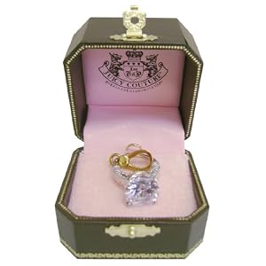 Juicy Couture Silver Diamond Engagement Ring Charm