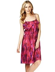 Pixel Blurred Print Dress