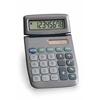 Royal Machines XE6 8 Digit Tiltable Display Calculator with Solar and Battery Power