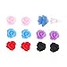 BodyJ4You 24PC-64PCS Girl's Stud Earrings Lot Flexible Bioflex Ear Piercing Stud Gift Set