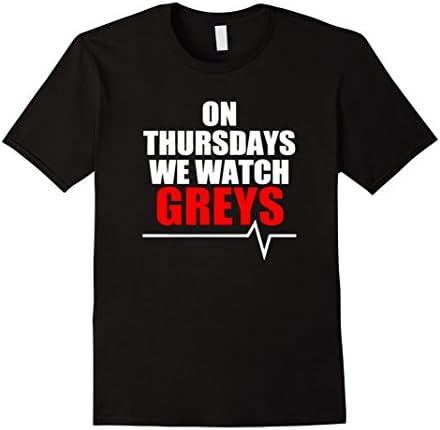 Men's On thursdays we watch grey t shirt Medium Black