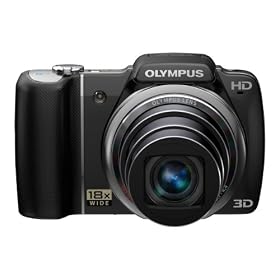 Olympus SZ-10 Digital Camera - Black (14MP, 18x Wide Optical Zoom) 3.0 inch LCD