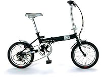 シボレー　16ｲﾝﾁ 折りたたみ自転車　外装６段変速 FDB166 ブラック
