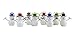 GIFTCO 8018 Snowmen Tie-On Ornaments - Set of 8